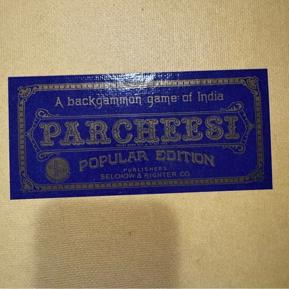 PARCHEESI Board Game - Gold Seal Edition No. 2 - Vintage 1964 Selchow & Righter - Picture 7 of 16